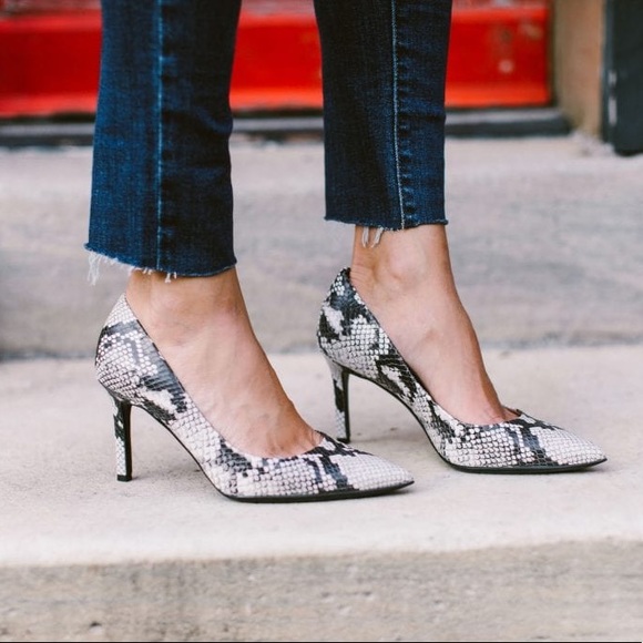 Shoes | Banana Republic Snakeskin Heels 